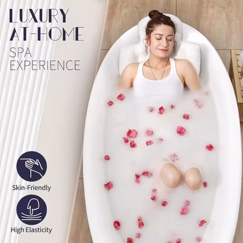 Almohada de Baño para Bañera – Soporte Completo