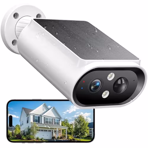 Cámara de Seguridad Solar 2K con Visión 360°