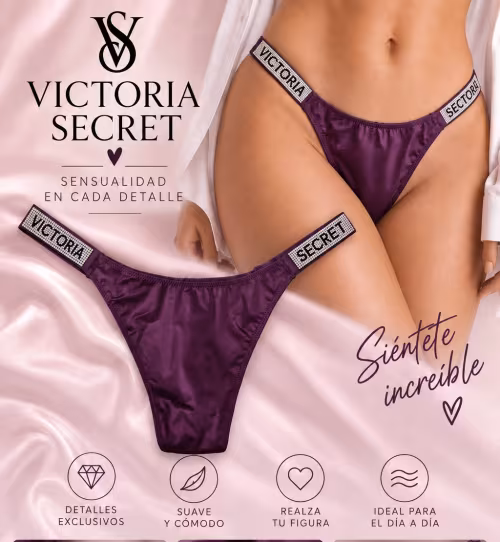 MICRO SHINE STRAP TH-PURPLE DE VICTORIA SECRET 