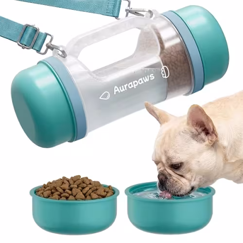 Botella de Agua para Perros 2 en 1 – 20 oz