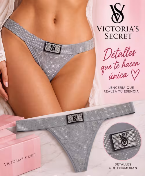 PANTY OTT HOLIDAY-PCGREY DE VICTORIA SECRET