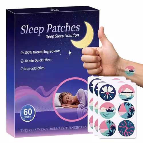 Parches Nocturnos para Dormir – Pack de 60, Ingredientes Naturales y Transpirables