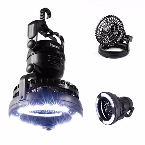 Linterna LED de Camping con Ventilador 2 en 1