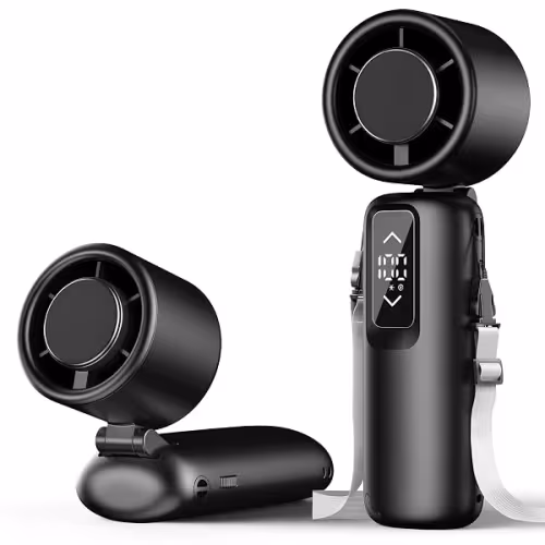 Ventilador Turbo Portátil 3 en 1 – 100 Velocidades, Recargable y Hasta 23 h de Uso 