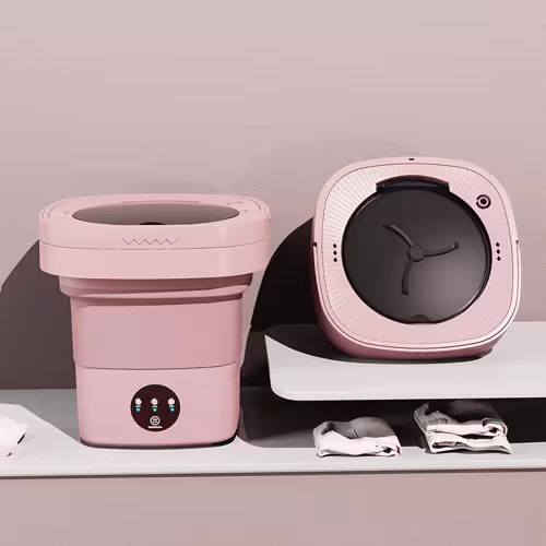Mini lavadora plegable automática de secado suave